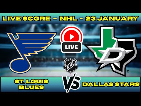 🔴 LIVE: St. Louis Blues at Dallas Stars | NHL Scoreboard | Central Division Rivalry | Jan 23