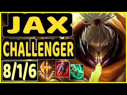 SATORIUS (JAX) - 8/1/6 KDA CHALLENGER GAMEPLAY - EUW