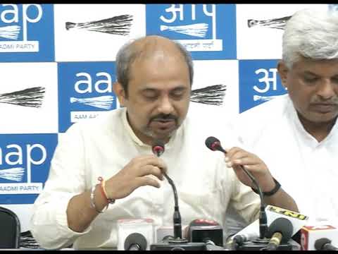 AAP Senior Leader Pankaj Gupta & AAP Leader Dilip Pandey Briefs on Vijay Mallya & Arun Jaitley Meet