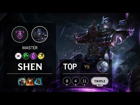 Shen Top vs Volibear - KR Master Patch 10.11