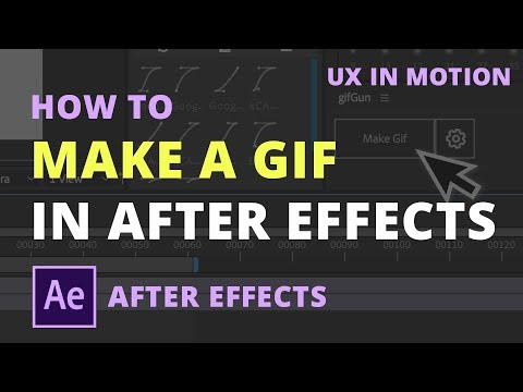 How to make a GIF in After Effects