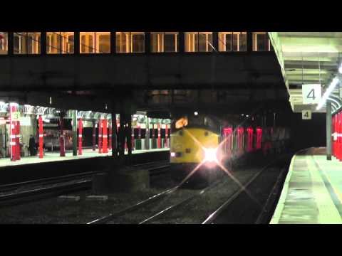 37609/37423 with 37611/37602 DIT 6K73 Sellafield - Crewe flasks 20th January 2014