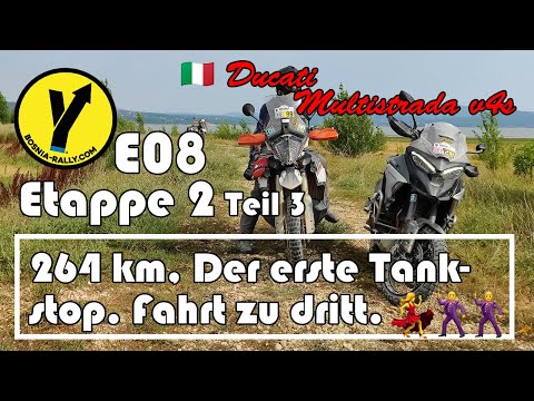 E08 Bosnia Rally 2021, Etappe 2, 264 km. Schaffen wir die Etappe? Erster Tankstopp, weiter zu dritt!