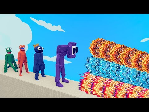 RAINBOW FRIENDS ARMY + 4X GIANT vs EVERY GOD - Totally Accurate Battle Simulator (TABS)