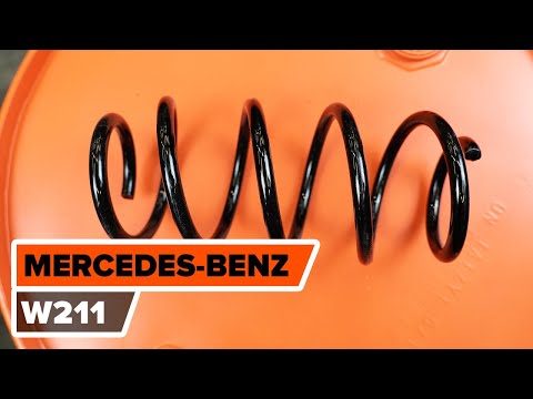 How to change front springs on MERCEDES-BENZ (W211) E-Class [TUTORIAL AUTODOC]