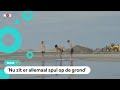 Kinderen op Ameland zitten op een stinkend strand: 'Heel apart'