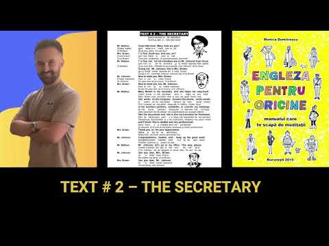 Lesson # 362 – 🗣🇬🇧 Text # 2: “The Secretary” read with a British accent by Alex McCain from the UK 🎩