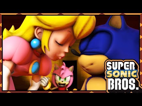 Sonic Kisses Peach? | Super Sonic Bros 02 Animation