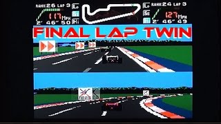 Final Lap Twin playing (badly) on PC Engine / Turbo Grafx-16