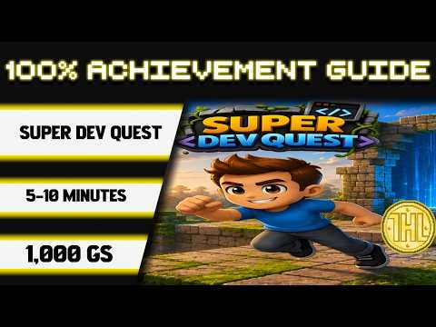 Super Dev Quest 100% Achievement Walkthrough * 1000GS in 5-10 Minutes *