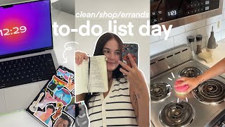 to-do list day! cleaning, shopping & errands ✨