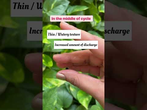 Different vaginal discharge during the month (normal )😉 #nursing #womens