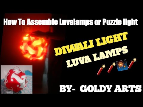 How to Assemble Luvalamps or Puzzle light | Luva lamps for diwali decoration | diwali  ideas