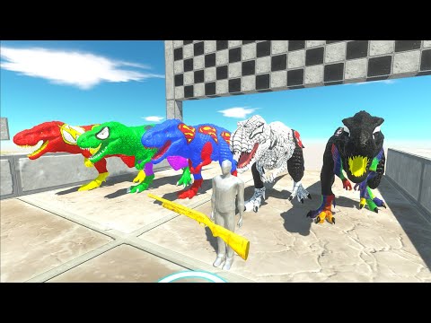 Superman, Hulk, Spiderman, Batman, Flash T-rex Dc Marvel Fps Avatar Championship - ARBS