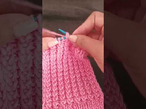 Beau point de tricot à deux aiguilles ( débutants).