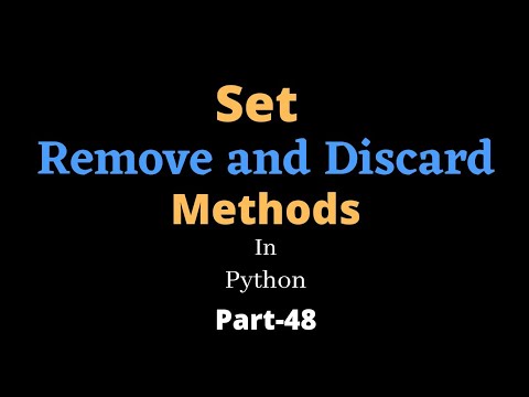 Python Set Discard