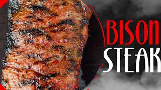 Grilled Backyard Bison Strip Steak Recipe