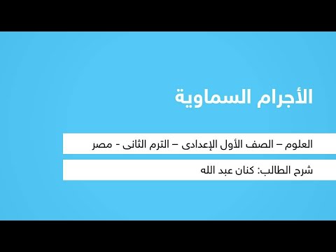 الأجرام السماوية - العلوم - للصف الأول الإعدادي - الترم الثاني - المنهج المصري - نفهم