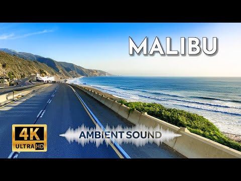 Scenic Drive: Malibu, California (After Fires) - Santa Monica Start of Route 66 | 4k, Ambient Sound