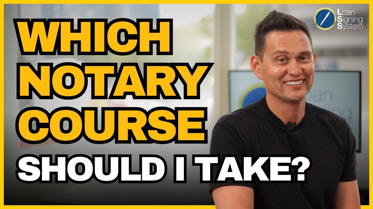 Which Loan Signing System Course Should You Take ... - YouTube
