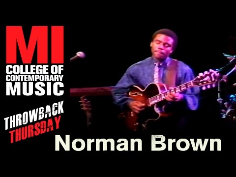 Norman Brown Throwback Thursday From the MI Vault 2/17/1988