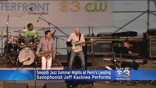 Saxophonist Jeff Kashiwa Performs At Penn's Landing