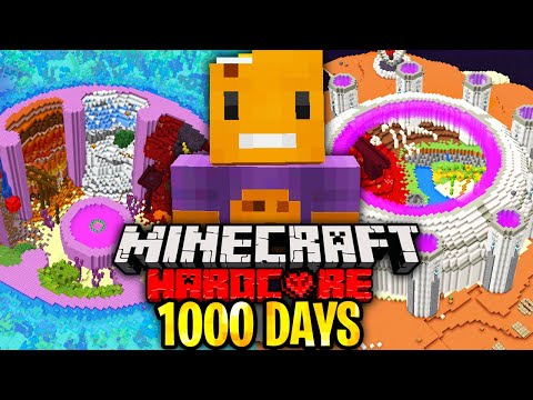 Transforming My Minecraft Hardcore World in 1,000 Days