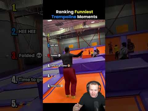 Najśmieszniejsze skoki na trampolinie 🤣🤣🤣