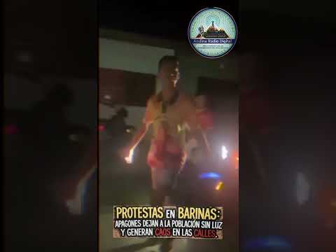 APAGONES DEJAN A LA POBLACIÓN SIN LUZ Y GENERAN CAOS EN LAS CALLES #barinas #sinluz #apagones