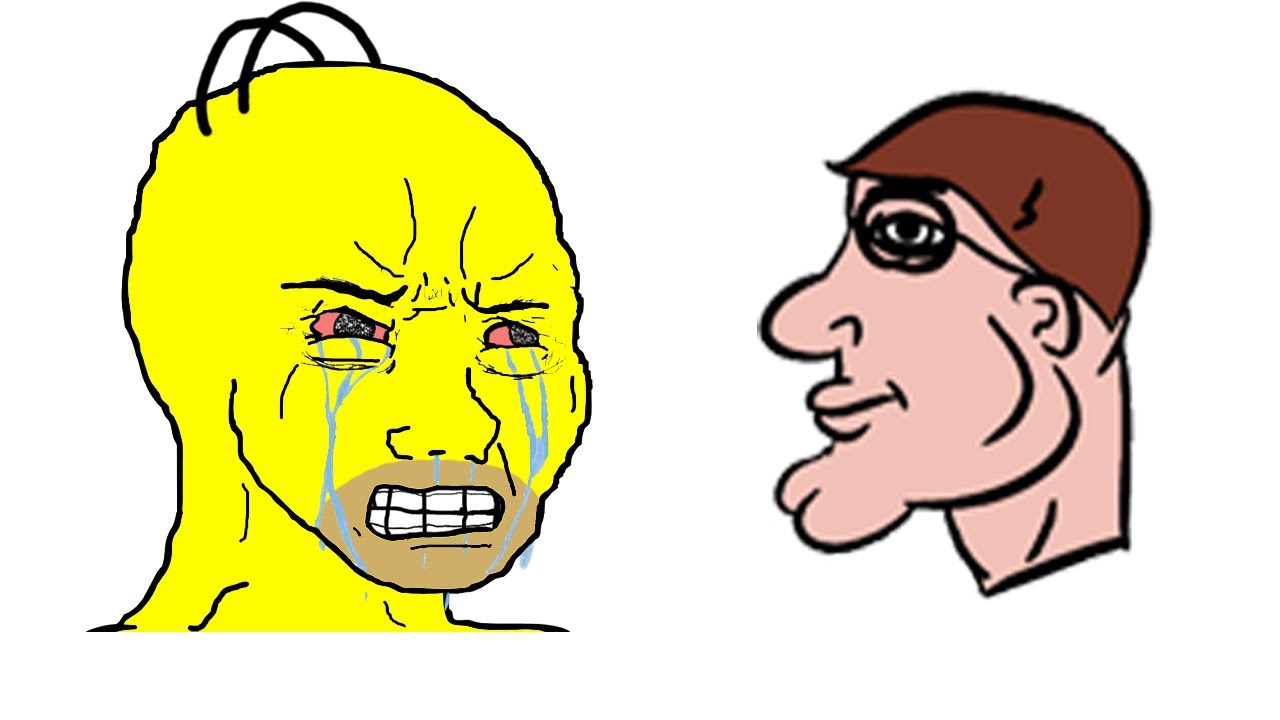 the virgin homer vs the chad peter