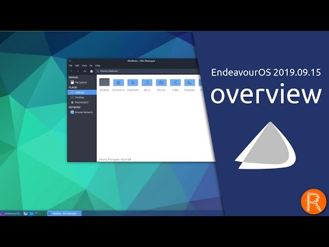 EndeavourOS 2019.09.15 overview | AN ARCH-BASED DISTRO WITH A FRIENDLY COMMUNITY IN ITS CORE.