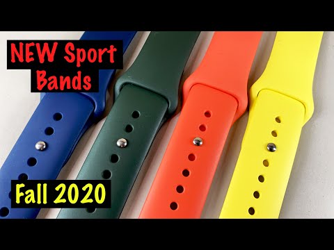 NEW Apple Watch Sport Bands | Fall 2020 - Review (ALL COLORS) + GIVEAWAY !
