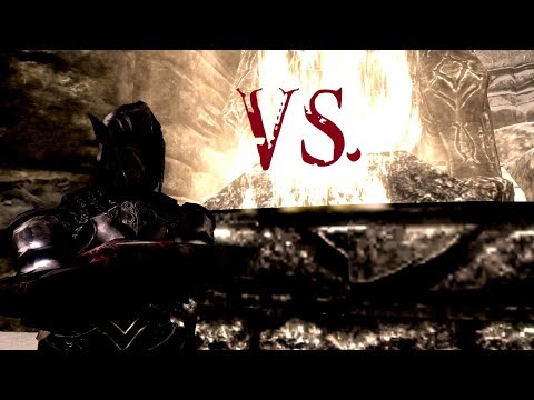 Skyrim A.I. Battle - The Ebony Warrior
