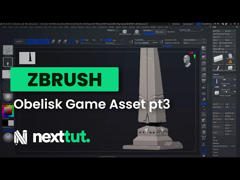 ZBRUSH TUTORIAL | Obelisk Game Asset Part 3