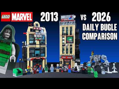 COMPARISON: LEGO Marvel DAILY BUGLE (2013 vs 2026)
