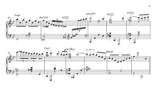 Stella by Starlight. Arranged for solo jazz piano, with music sheet