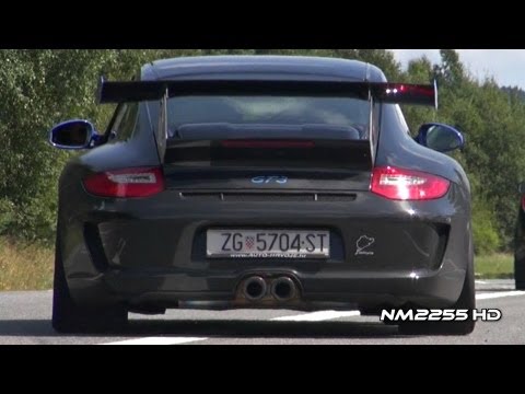 Porsche 997 GT3 MK2 with Akrapovic Exhaust Rev and Accelerate!