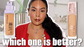 Maybelline Lumi Matte vs Lifter Glow Foundation | Full Comparison & Wear Test