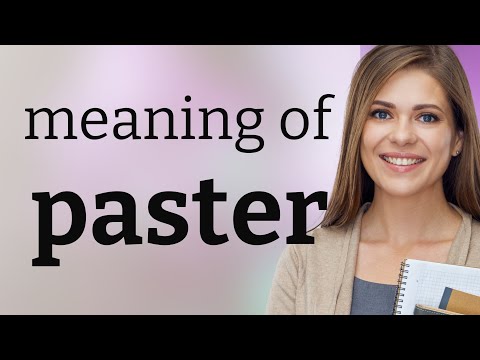 Paster | meaning of PASTER