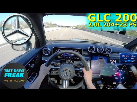 2023 Mercedes Benz GLC 200 4MATIC 204+23 PS TOP SPEED AUTOBAHN DRIVE POV