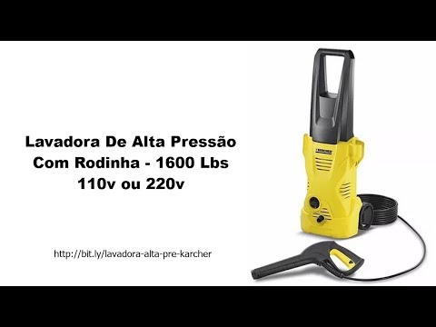 Lavadora De Alta Pressão Karcher Com Rodinha   1600 Lbs 110v ou 220v | Vitrine Digital