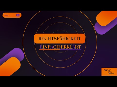 Rechtsfähigkeit | Einfach erklärt | BBZ goes YouTube