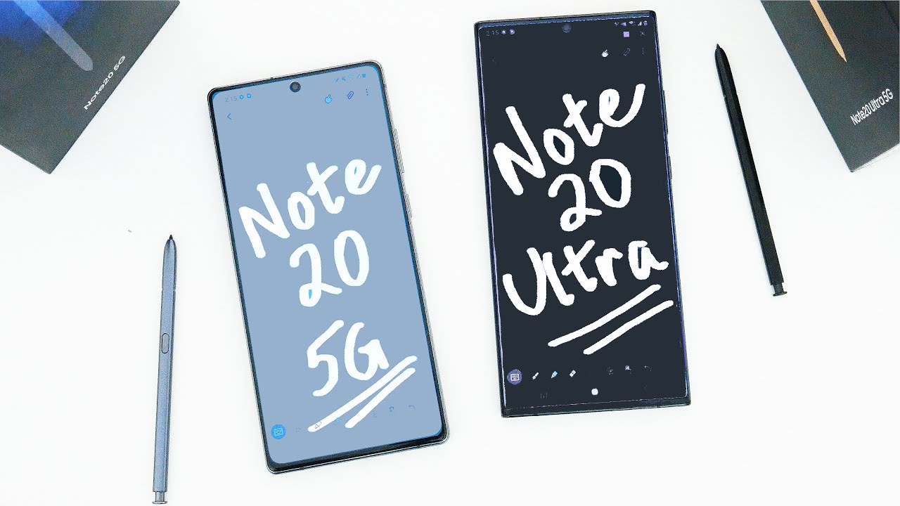 Samsung Note 20 vs Note 20 Ultra Comparison: Everything That's Different & Which One You Should Buy