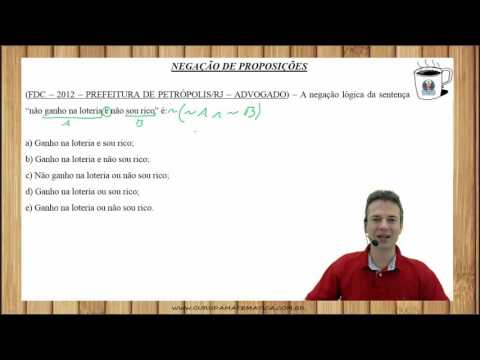 0846 - FDC - NEGAÇÃO DE PROPOSIÇÕES