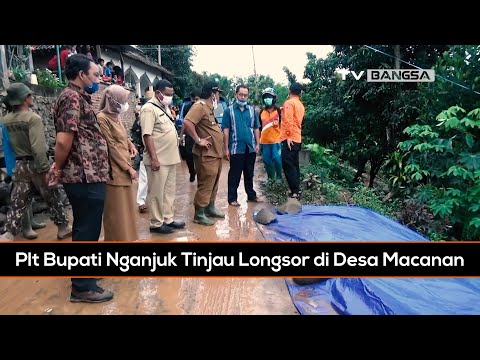 Plt Bupati Nganjuk Tinjau Longsor di Desa Macanan