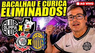 OLIMPIA X VASCO - CORINTHIANS X ROSARIO - VOU SECAR O BACALHAU E O CURICA! REACT AO VIVO
