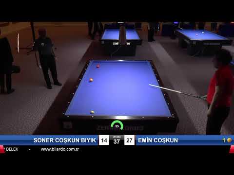 SONER COŞKUN BIYIK & EMİN COŞKUN Bilardo Maçı - 2020 TK 1.ETAP ANTALYA-1.TUR