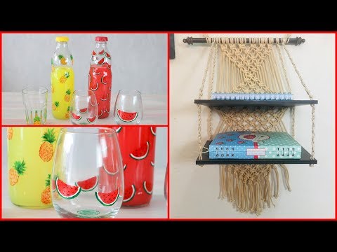 Manos a la Obra TV  2019  Programa 79 - Pintar vasos y Botellas - Macrame