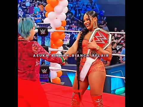 Asuka Betray Bianca belair 🥵🥲 WWE shorts Edits! #wwe #asuka #biancabelair #shorts #edit #wweedits
