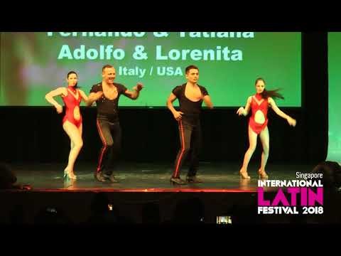 2018 Singapore International Latin Festival - Fernando & Tatiana / Adolfo & Lorenita (On1 meet On2)